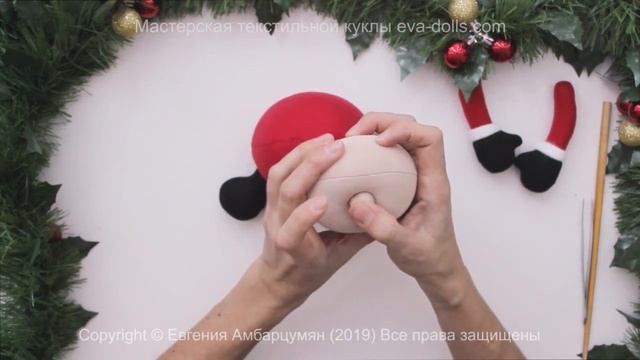 Не скандинавский гном. Новогодняя игрушка своими руками. Мастер класс смотреть онлайн