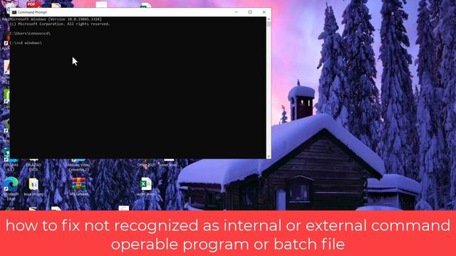 how to fix not recognized as internal or external command operable program or batch file смотреть онлайн