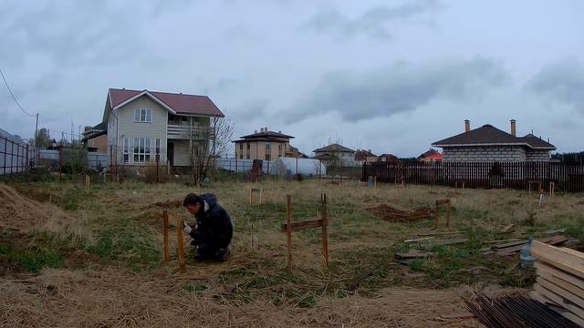 Как я разметил фундамент лазерным уровнем. Начало стройки смотреть онлайн