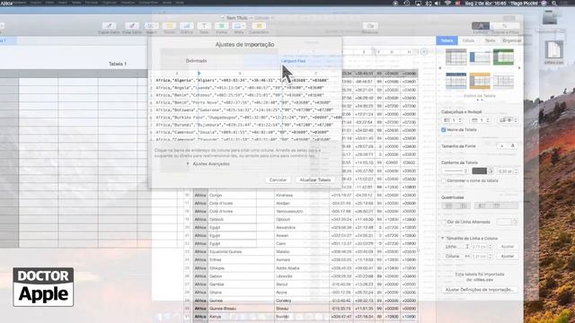 Curso Apple Mac - Numbers 5 Importar CSV смотреть онлайн