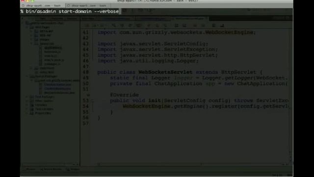 WebSockets support in Milestone 2 of GlassFish 3 1 смотреть онлайн