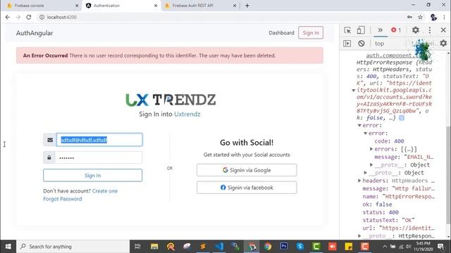 Error Handling with Auth Request In Angular | Angular Authentication Tutorial in hindi (2021) [#7] смотреть онлайн