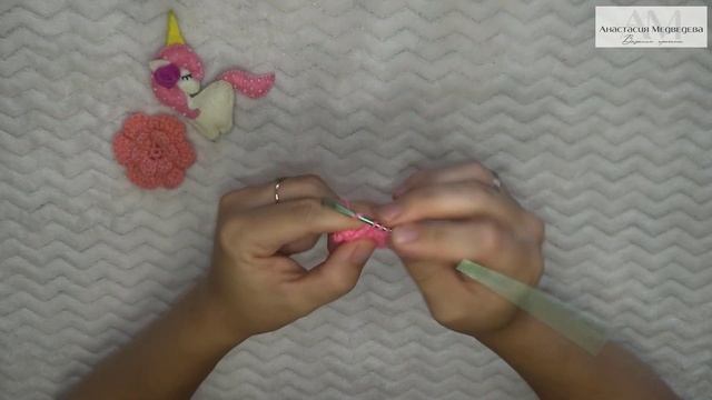 Ободок ЕДИНОРОГ для волос КРЮЧКОМ с цветочками МК с описанием / САМЫЙ простой мастер-класс / ВяжусА