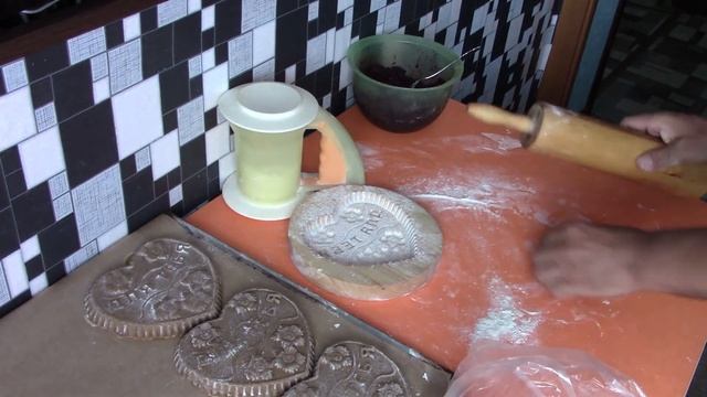 Форма для печатных пряников.Черёмуховая начинка. смотреть онлайн