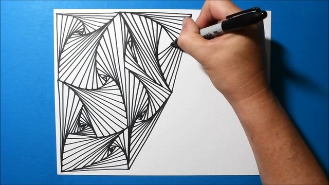 Spiral Drawing #386 / Free Style 3D Pattern / Satisfying Line Illusion / Daily Art Therapy смотреть онлайн