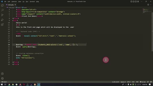 How to insert data in MySQL using PHP | 2023 | Web Serevr Handling | Fixy Fixes смотреть онлайн