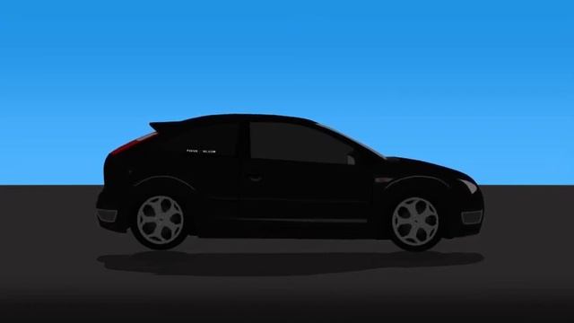 Ford Focus ST-3 animation смотреть онлайн