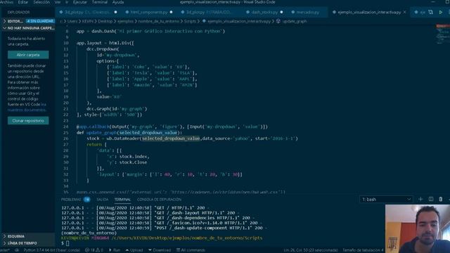 ?Gráficos Interactivos con Python | Aplicación Web смотреть онлайн