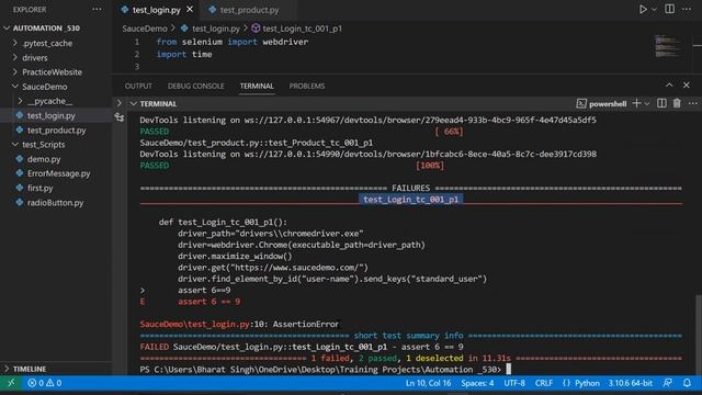 12) Pytest Framework - Setup, testcase excution, Fixtures concepts смотреть онлайн