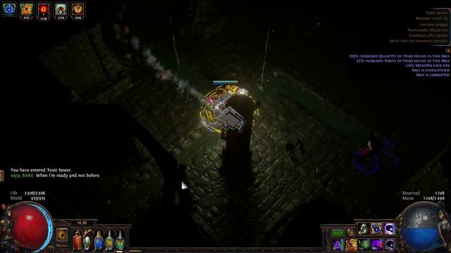 [3.11] CieOnDancer Bane Occultist build - speed farm t16 maps with 1ex gear! (look description) смотреть онлайн