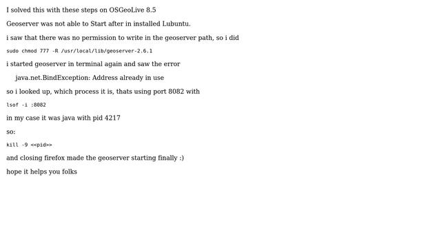 GIS: Geoserver Problem (7 Solutions!!) смотреть онлайн