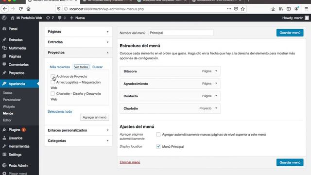 Wordpress: Pods - Agregar Archivo de Proyectos al Menú смотреть онлайн