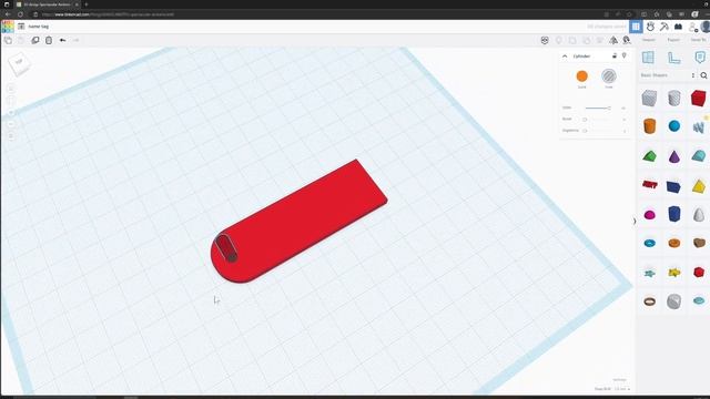 Tinker Cad Tutorial Lesson 1 "print a name tag" смотреть онлайн