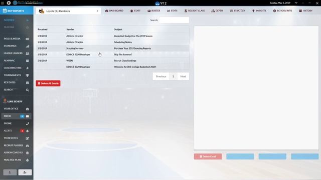 Draft Day Sports College Basketball 2020 Career Episode 1-Introduction смотреть онлайн