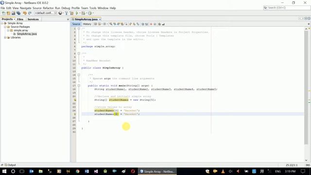 Java Console App - How To Use Simple Array смотреть онлайн