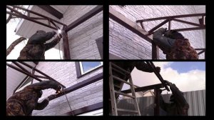 Навес к дому из поликарбоната в Москве