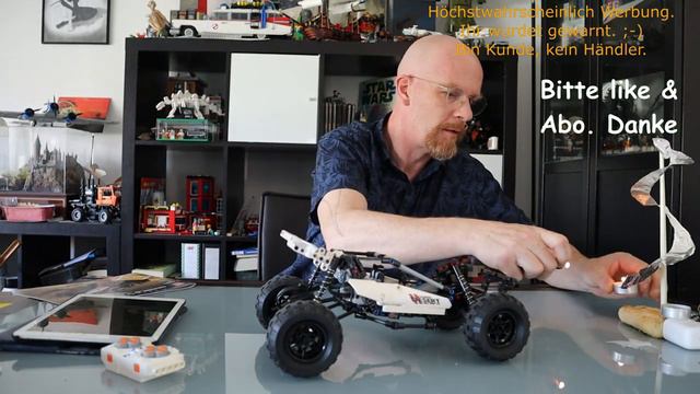 Mould King 18001 Desert Racing: ein Wüstenbuggy aus Technikteilen und der K(r)ampf mit dem Teelicht смотреть онлайн