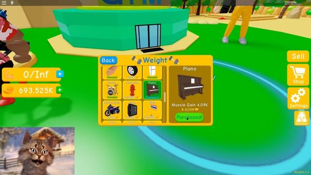 Buying The Infinite Size Gamepass in Roblox Lifting Simulator смотреть онлайн