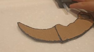 как сделать керамбит из картона (краткий туториал)