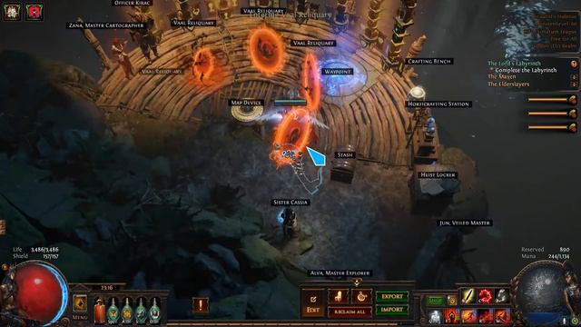 Path of Exile 3.14 - Vaal Reliquary key (Vaults of Atziri drop) смотреть онлайн