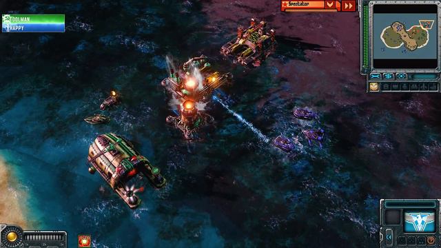 Happy(A) vs Toolman(S) - Infinity Isle - Red Alert 3 смотреть онлайн