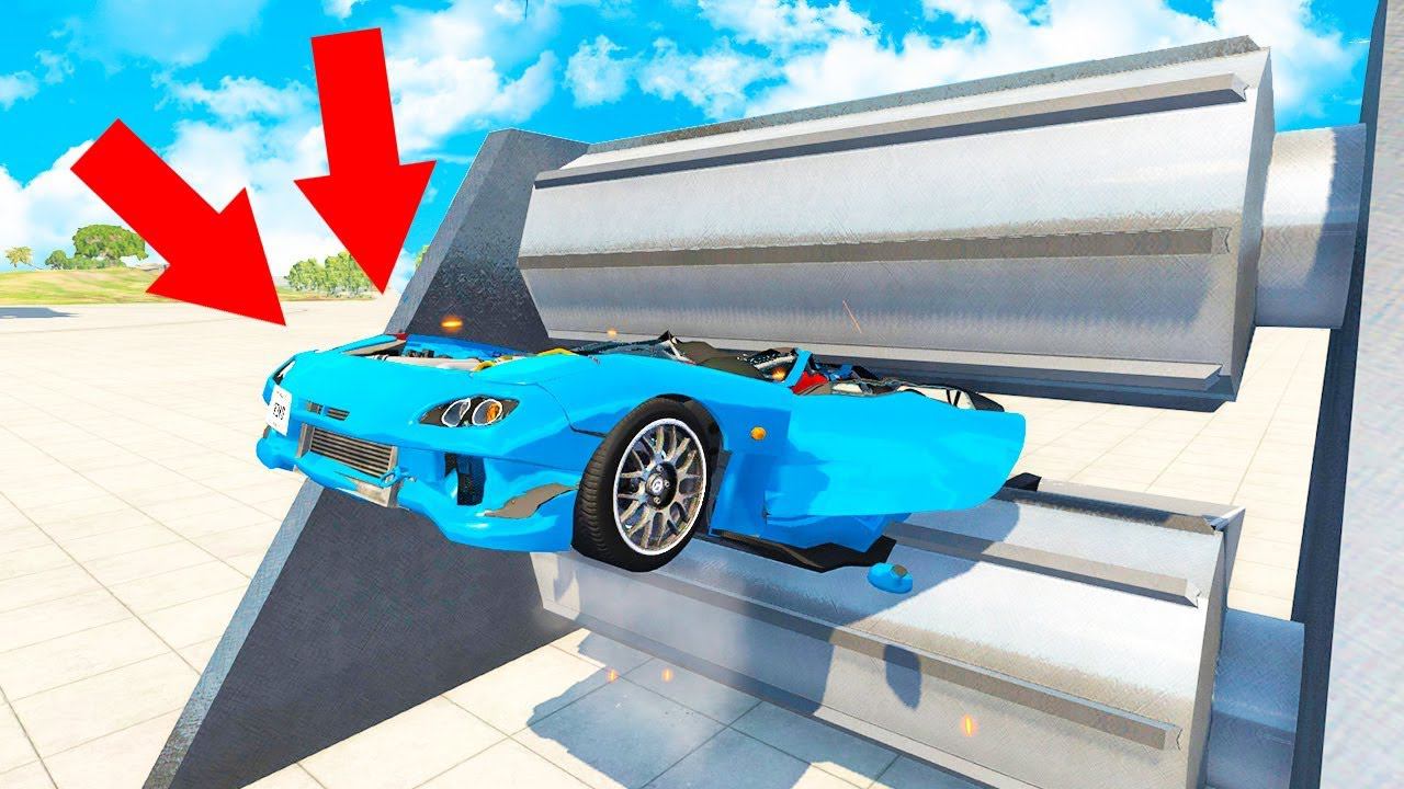 МОЩНАЯ ДРОБИЛКА КРУШИТЕЛЬ ПРОТИВ МАШИН! БЕЗУМНЫЕ ЭКСПЕРИМЕНТЫ В BeamNG.drive смотреть онлайн