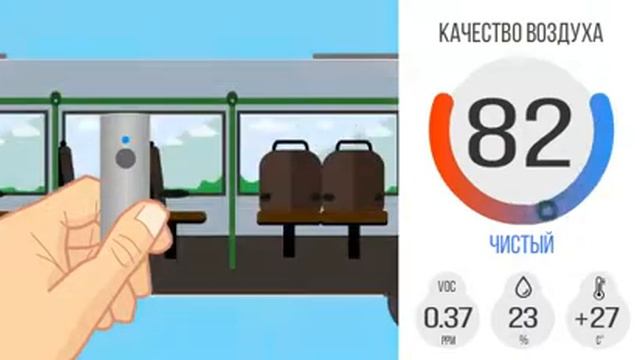 Портативный монитор качества воздуха ATMOTUBE 2.0