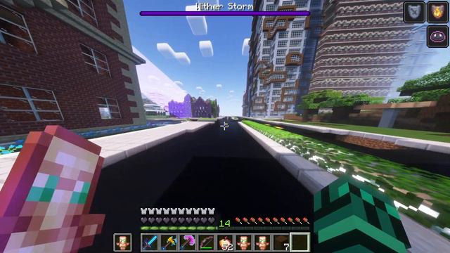Escaping And Killing The Wither Storm In A City смотреть онлайн