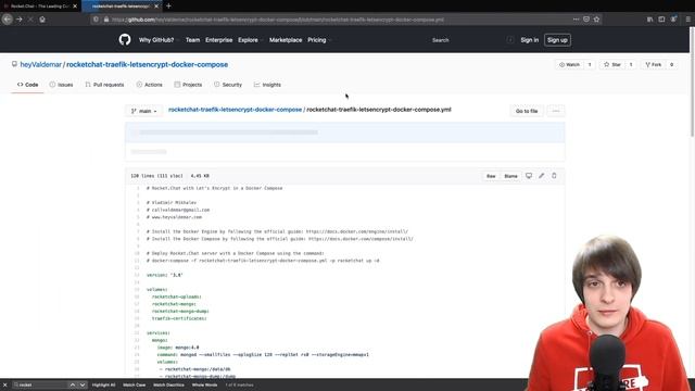 Установка Rocket.Chat с использованием Docker Compose - Вальдемарыч смотреть онлайн
