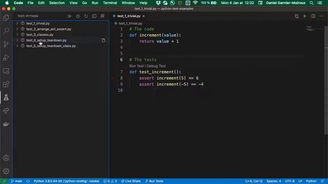 Python - Exécuter les tests dans VSCode avec pytest смотреть онлайн