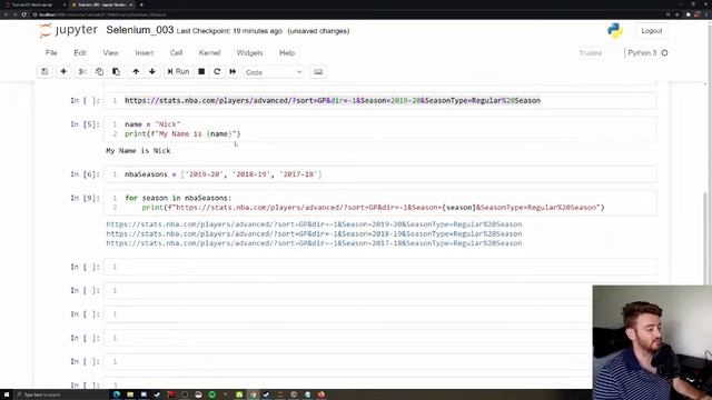 Python Tutorial: Web Scraping NBA Stats with Python Selenium смотреть онлайн