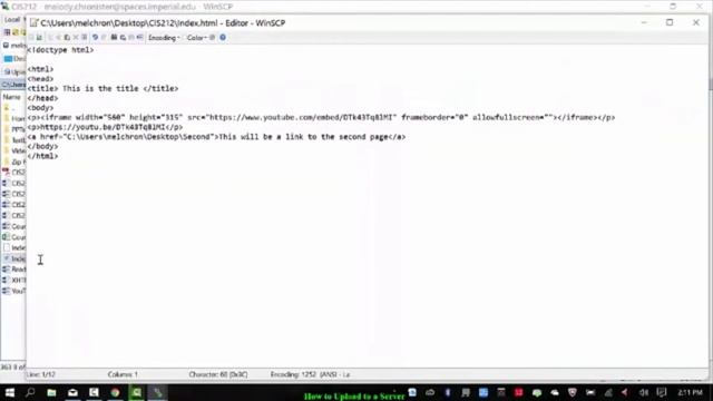 Using WinSCP to Upload Files to the Web смотреть онлайн