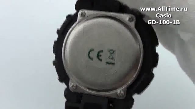 Обзор. Мужские японские наручные часы Casio G-SHOCK GD-100-1B смотреть онлайн