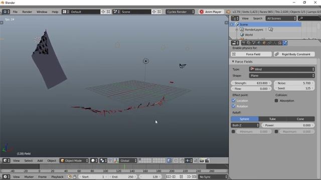 My try at physics and banners in Blender 2.79 смотреть онлайн
