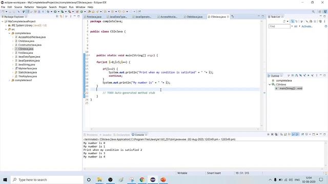Control Statement continue in Java | Learn Java in Tamil | Java Tamil Vathiyar | Part - 22 смотреть онлайн