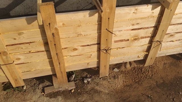 Опалубка под ростверк из доски 25мм ч.4 Все готово к заливке смотреть онлайн