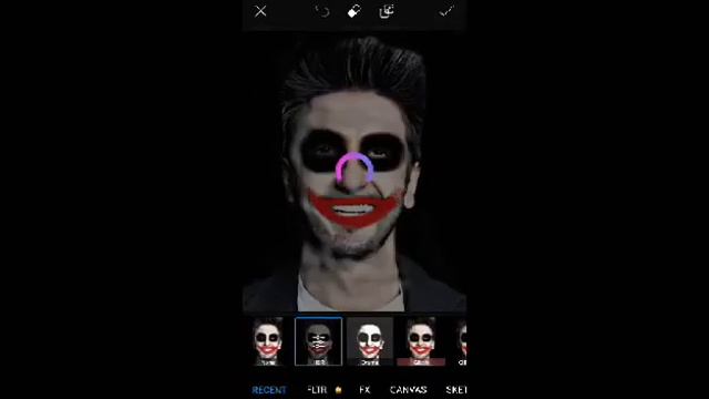 how to edit make joker face with pics art смотреть онлайн