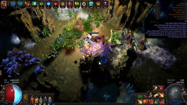 Path of Exile - Rare Delve Nodes - "Humid Fissure" Fractured Fossil node смотреть онлайн