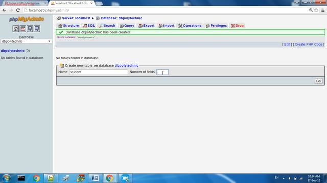 Database Creation in PHP My Admin смотреть онлайн
