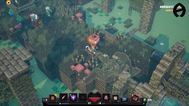 ПУТЕШЕСТВИЕ В СТРАШНОЕ БОЛОТО! ПРОХОЖДЕНИЕ MINECRAFT DUNGEONS #minecraftdungeons #minecraft смотреть онлайн