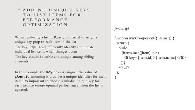 List and Key in React js смотреть онлайн