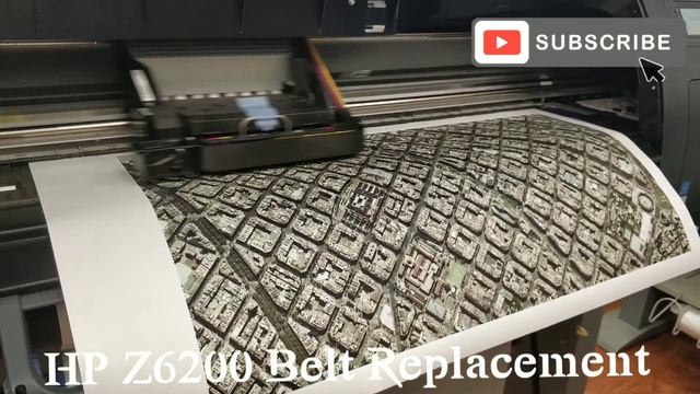 HP Desing Jet Z6200 Carriage BELT Replacement