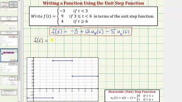 Ex 2: Write a Step Function Using the Unit Step Function смотреть онлайн