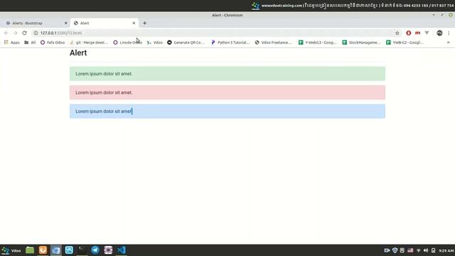 How to use alert message in Bootstrap смотреть онлайн