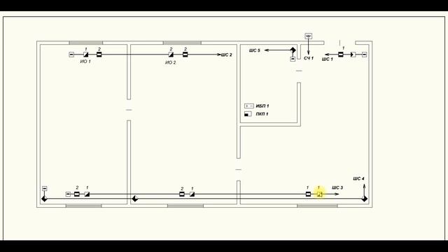 Курс ОПС тема 9 Проект охранной сигнализации, рабочие чертежи - план сетей и схема соединений смотреть онлайн