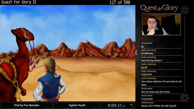 Quest for Glory II: Trial by Fire Remake Speedrun Fighter Any% [8:50] смотреть онлайн