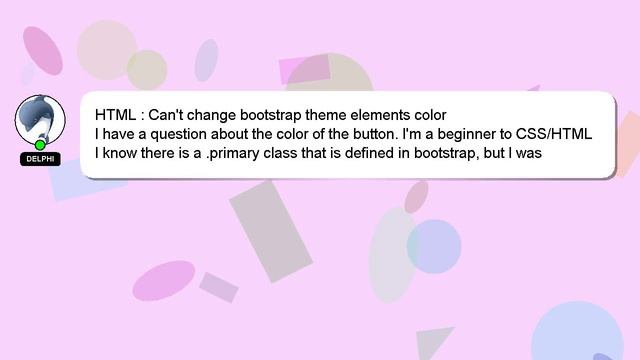 HTML : Can't change bootstrap theme elements color смотреть онлайн