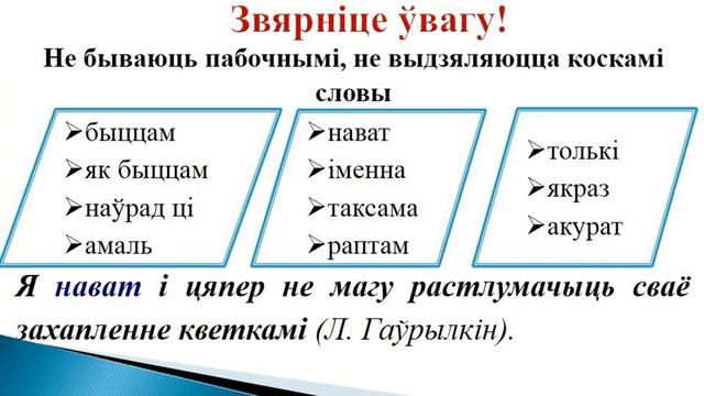 Тэма 21. Пабочныя словы, словазлучэнні і сказы, устаўныя канструкцыі; знакі прыпынку смотреть онлайн