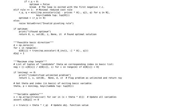 Code Review: Simplex method (linear programming) implementation смотреть онлайн