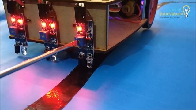 IR Sensor tuning of Line/Path follower смотреть онлайн